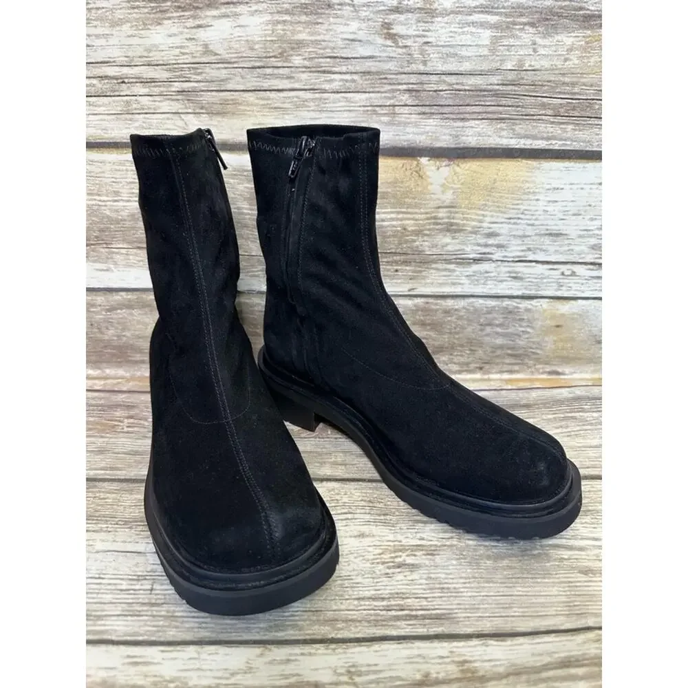 By FAR Kah Stretch Suede Bootie size 6.5